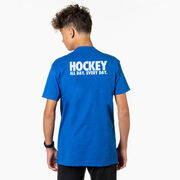 Hockey T-Shirt Short Sleeve - All Day Every Day (Back Design)