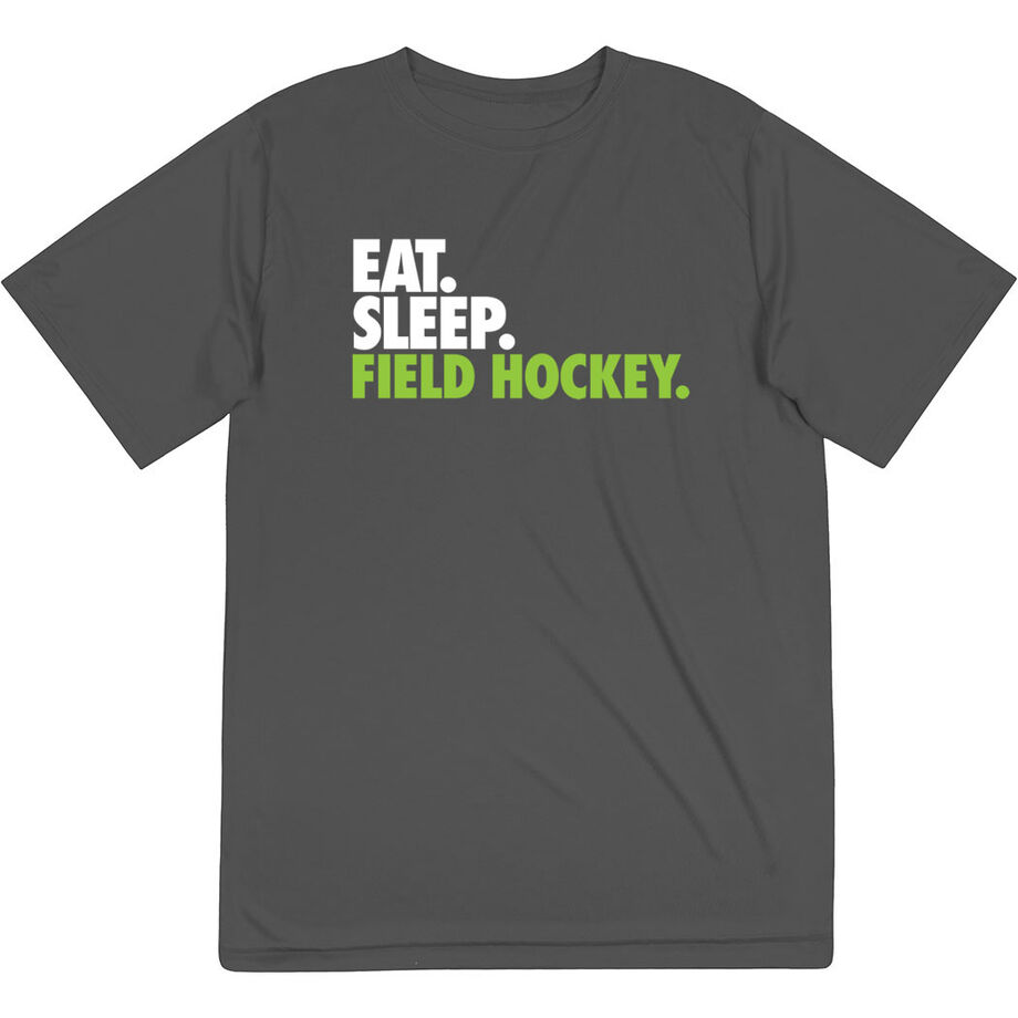 Field Hockey Short Sleeve Performance Tee - Eat. Sleep. Field Hockey. - Personalization Image
