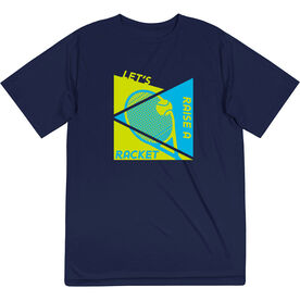 Tennis Short Sleeve Performance Tee - Let's Raise A Racket