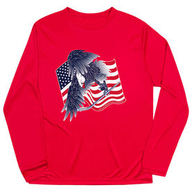 Hockey Long Sleeve Performance Tee - Hockey Eagle