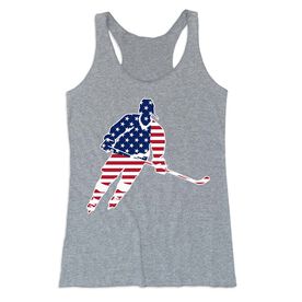 Hockey Women's Everyday Tank Top - Hockey Stars and Stripes Player