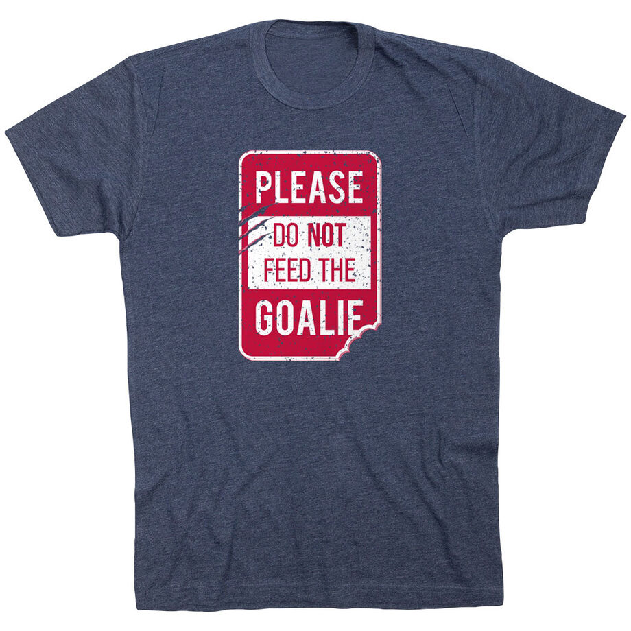 Hockey Short Sleeve T-Shirt - Don't Feed The Goalie