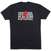 Football Tshirt Short Sleeve Bones Saying