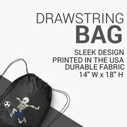Soccer Drawstring Backpack - Skeleton Striker 