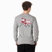 Hockey T-Shirt Long Sleeve - Saint Nick Hat Trick (Back Design)