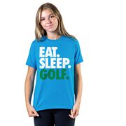 Golf T-Shirt Short Sleeve Eat. Sleep. Golf.