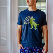 Guys Lacrosse Short Sleeve T-Shirt - Laxasaurus Rex