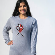 Skiing Tshirt Long Sleeve - Freestyle Santa