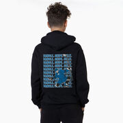 Hockey Hooded Sweatshirt - Dangle Snipe Celly Player (Back Design)