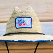 Hockey Straw Hat - Eat Sleep Hockey