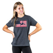 Soccer Short Sleeve T-Shirt - Patriotic Soccer