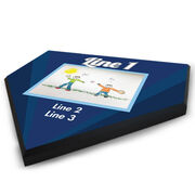 Baseball Home Plate Plaque Your Artwork With Color Background