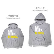 Tennis Hooded Sweatshirt - Eat. Sleep. Tennis.