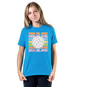 Volleyball Short Sleeve T-Shirt - Bump, Set, Spike