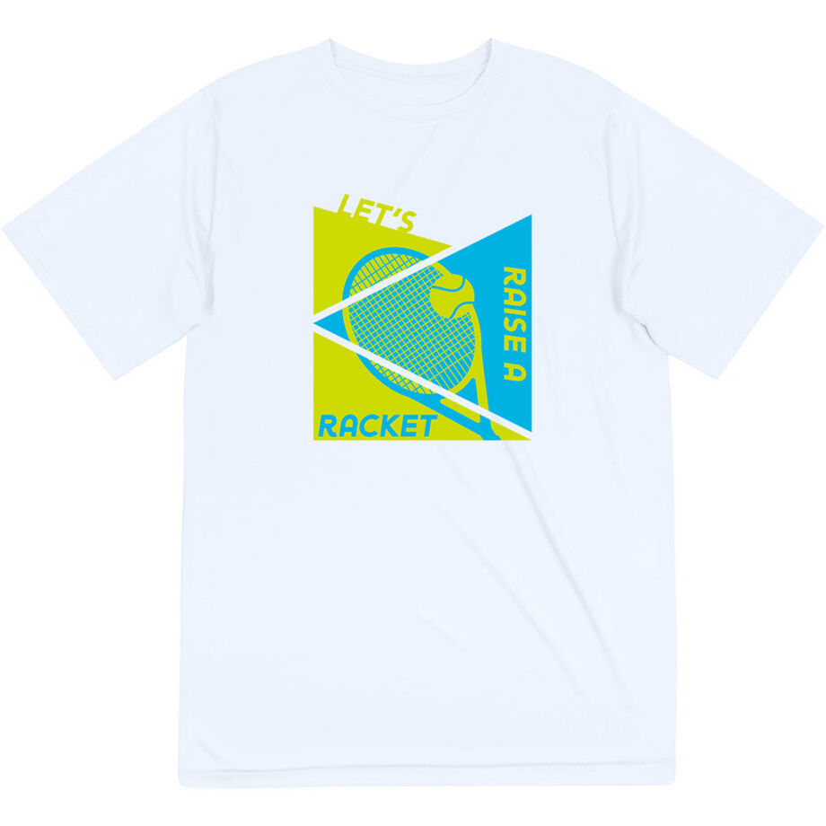 Tennis Short Sleeve Performance Tee - Let's Raise A Racket