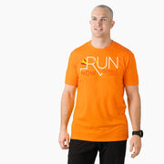 Running Short Sleeve T-Shirt - Let's Run Now Gobble Later