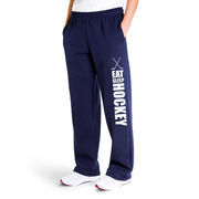 Hockey Fleece Sweatpants - Eat Sleep Hockey