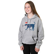 Hockey Hooded Sweatshirt - Christmas Dog