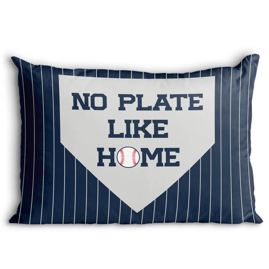 Baseball Pillowcase - No Plate Like Home