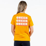 Cheerleading Short Sleeve T-Shirt - Retro Cheer (Back Design)