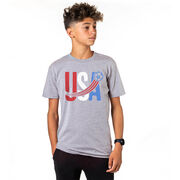 Soccer T-Shirt Short Sleeve - USA Patriotic