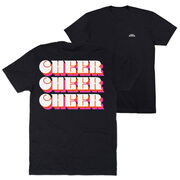 Cheerleading Short Sleeve T-Shirt - Retro Cheer (Back Design)