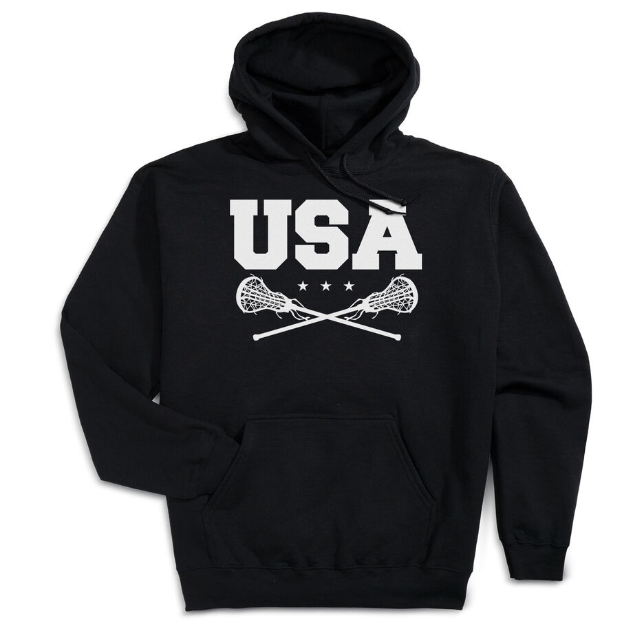 Girls Lacrosse Hooded Sweatshirt - USA Girls Lacrosse