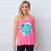 Pickleball Flowy Racerback Tank Top - Serve's Up