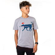 Hockey T-Shirt Short Sleeve Christmas Dog