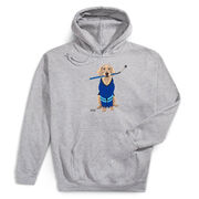 Hockey Hooded Sweatshirt - Puck The Hockey Dog