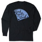 Softball Tshirt Long Sleeve - Good Girls Steal