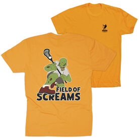 Guys Lacrosse Short Sleeve T-Shirt - Field of Screams (Back Design)