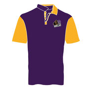 Custom Team Short Sleeve Polo Shirt - Wrestling Pattern Color Block