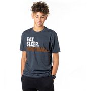 Football T-Shirt Short Sleeve Eat. Sleep. Football.