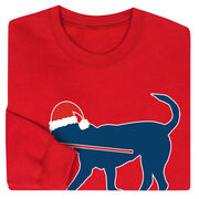 Hockey Crewneck Sweatshirt - Santa Hockey Dog