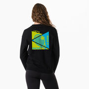 Tennis Crewneck Sweatshirt - Let's Raise A Racket (Back Design)