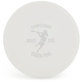 Lacrosse Thanks Coach Player Male Laser Engraved Lacrosse Ball (White Ball)