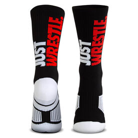 Wrestling Woven Mid-Calf Socks - Just Wrestle (Black)