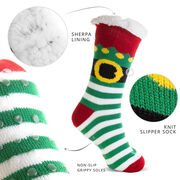 Elf Slipper Socks with Sherpa Lining