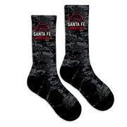 Custom Team Graphic Flex Mid-Calf Socks - Wrestling
