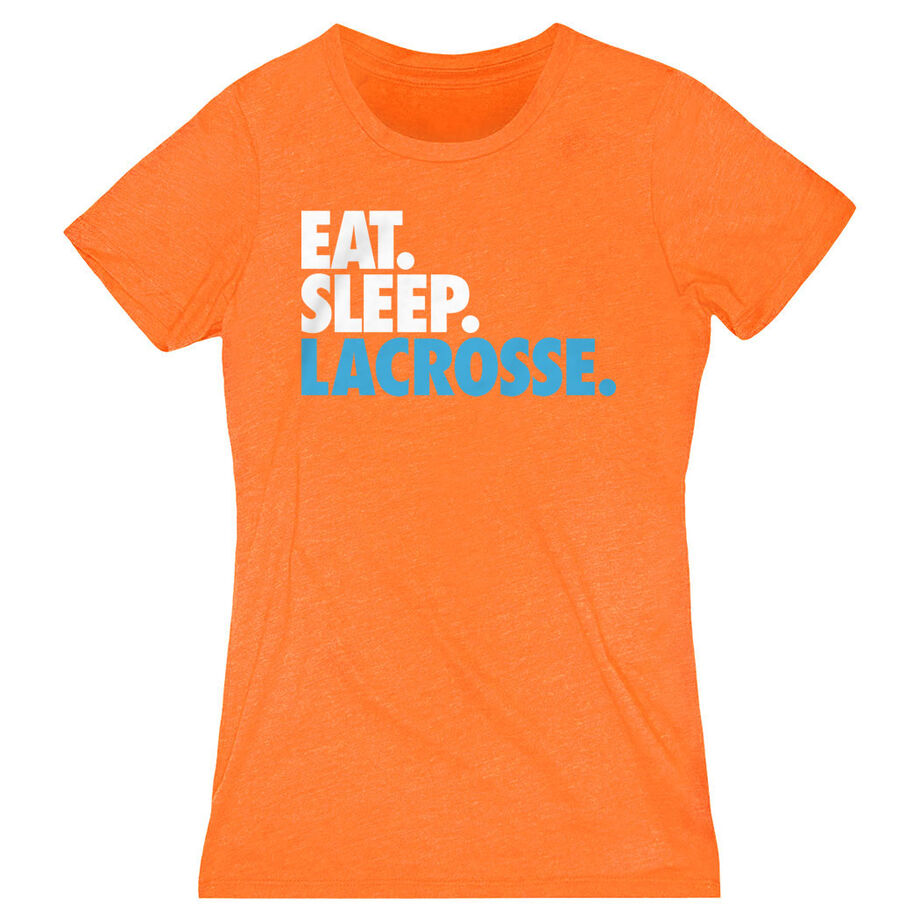 Girls Lacrosse Women's Everyday Tee - Eat. Sleep. Lacrosse.