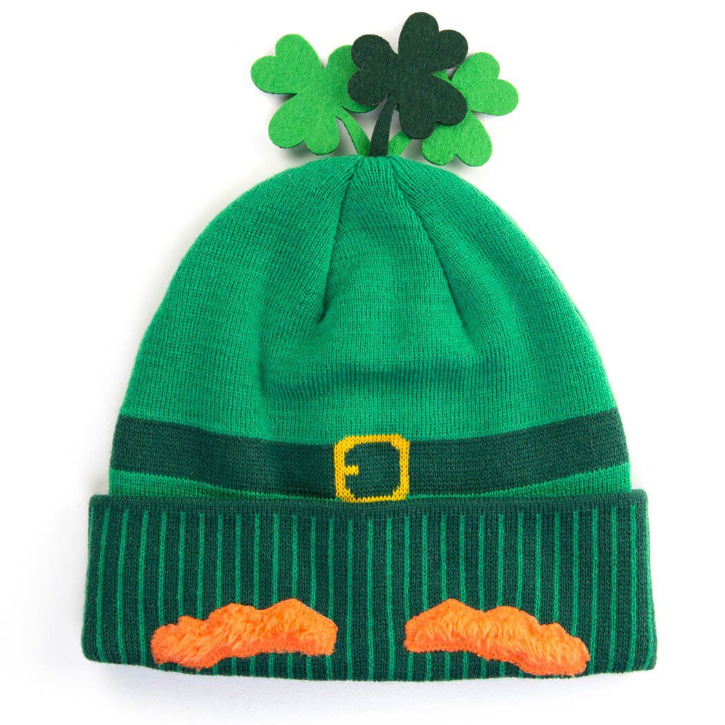 Happy Hatter Leprechaun Knit Beanie Hat Gone For a Run
