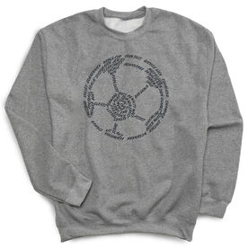 Soccer Crewneck Sweatshirt - Soccer Words