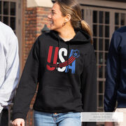 Soccer Hooded Sweatshirt - USA Patriotic