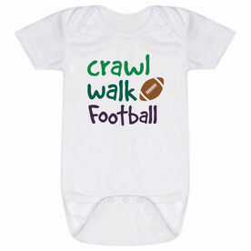 Football Baby One-Piece - Crawl Walk Football