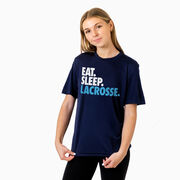 Lacrosse Short Sleeve Performance Tee - Eat. Sleep. Lacrosse.