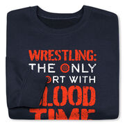 Wrestling Crewneck Sweatshirt - Blood Time