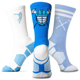 Guys Lacrosse Woven Mid-Calf Sock Set - Player