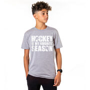 Hockey Short Sleeve T-Shirt - Hockey Is My Favorite Season