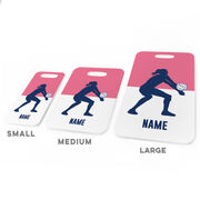 Volleyball Bag/Luggage Tag - Personalized Girl Silhouette